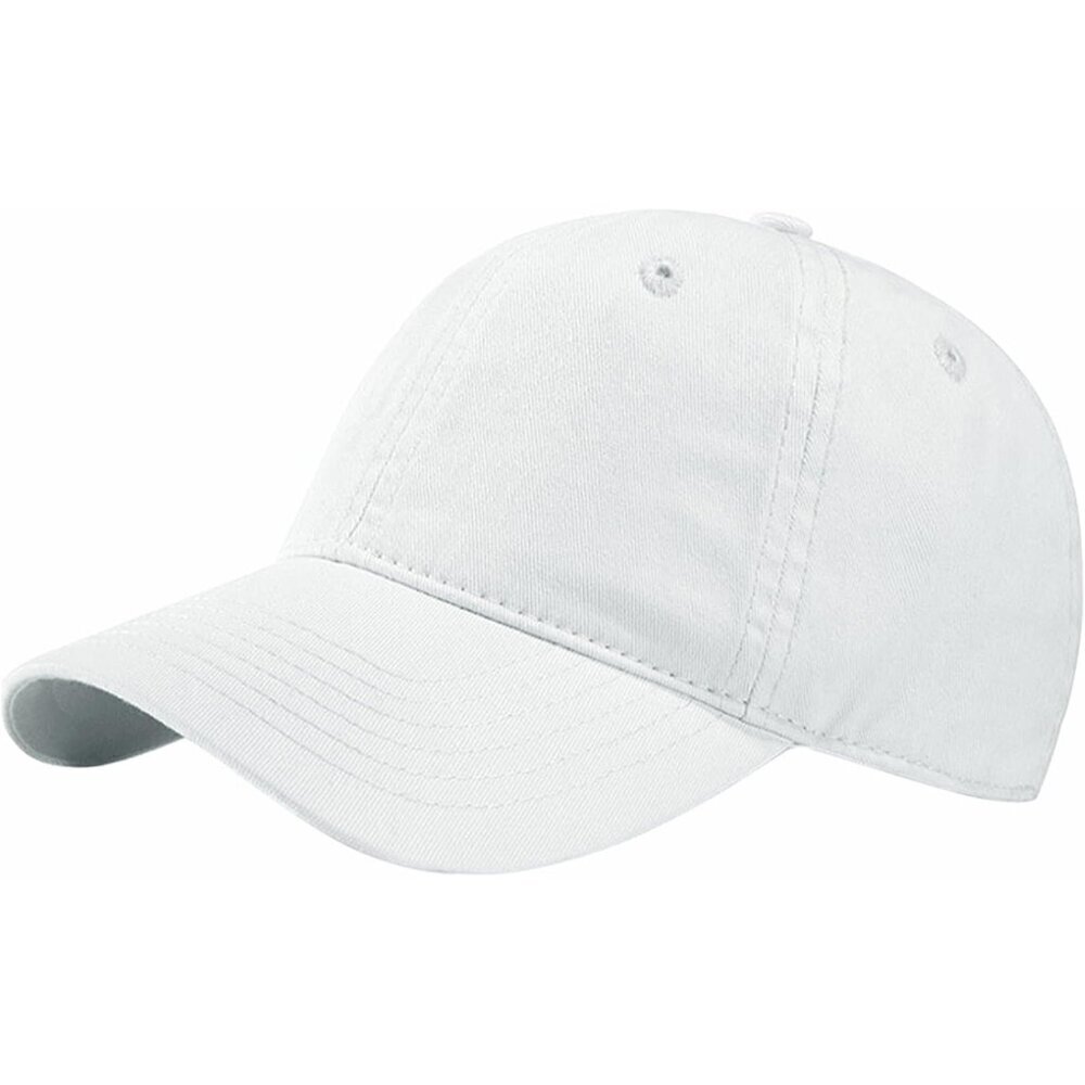 Women's White Fashion Baseball Cap Adjustable Strap Back Visor Sports Hat